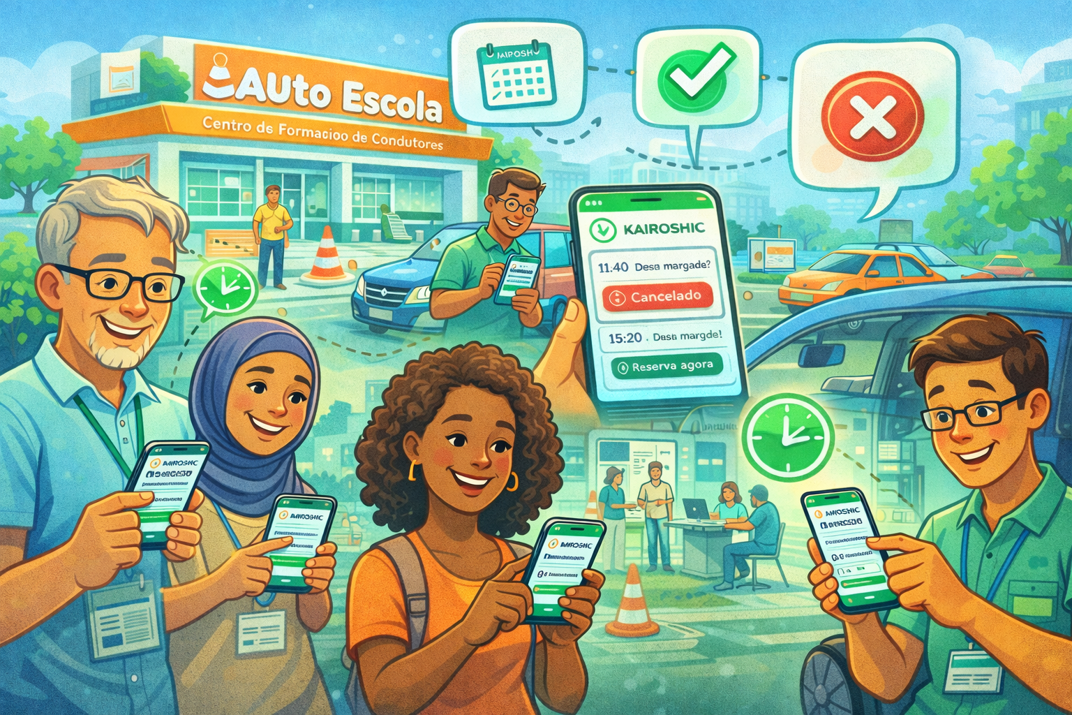 Treinamentos, escolas e operações programadas